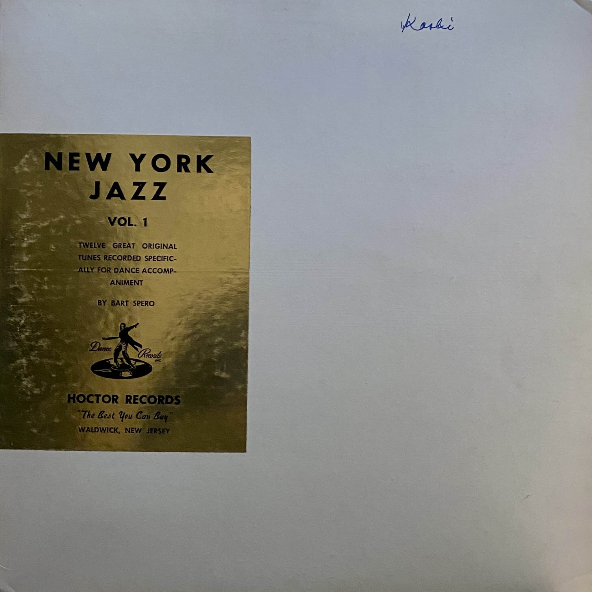 Bart Spero – New York Jazz Vol. 1
