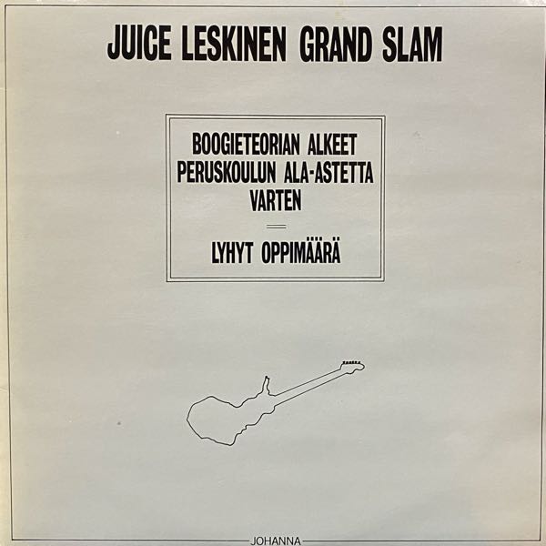 Juice Leskinen Grand Slam – Boogieteorian Alkeet Peruskoulun Ala-Astetta Varten, Lyhyt Oppimäärä